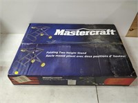 new in box mastercraft folding 2 height stand