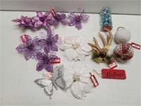 ASSORTED HOLIDAYTIME ORNAMENTS