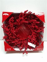 HOLIDAYTIME 24 INCH WREATH (WITH CHIP)