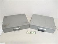 2 Douglas Metal Lock Boxes