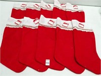 10 PC HOLIDAYTIME STOCKINGS