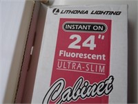 24 Inch Fluorescent Ultra Slim Cabinets - 6 in Tot