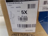 25 Pieces of White Coverall