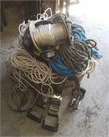 Huge Pile Of Rope, Ratchet Straps And More!