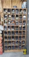 Wood Organizing Cabinet And All Contents