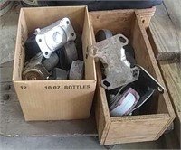 Lot Of Dolly Wheels And 3 Wheeled Dolly