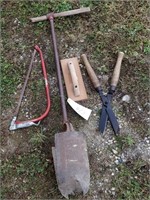 lot of tools- trimmer, saw, etc.