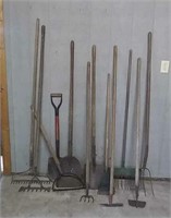 12x  Assorted Yard Tools