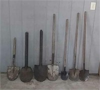 7x Assorted Shovels