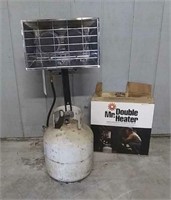 Propane Tank And Heater - Untested