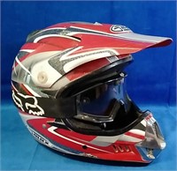 XL Motorcross Helmet with Fox Goggles
