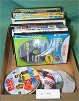 FLAT BOX OF ASSORTED DVD'S
