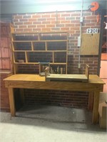 One Piece Bench With Contents