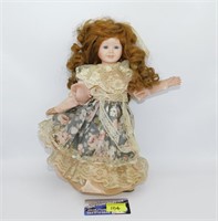Porcelain Doll- No Markings 13 inches