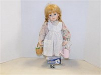 Porcelain Doll- No Markings, 16"