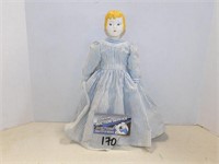 Porcelain Blonde Doll, 13 Inches