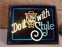 Do It With Syle - Old Style Lighted Sign