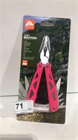 NIB Ozark Trail 12-In 1 Multitool w/ Case - Pink