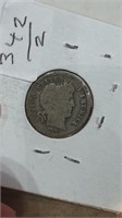Rare D Mint 1912 D Silver Barber Dime