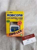 Lice zapping comb