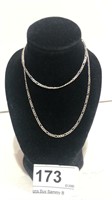 Sterling Figaro Chain 17" Long