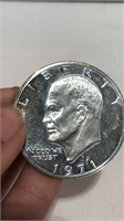 1971 Silver Ike One Dollar Coin