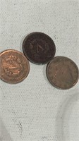 3 Liberty Nickels 1899, 1911, 1911