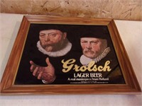 Grolsch Framed Glass Sign