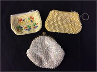 Beaded coin purses - 3 piece