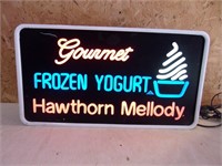 Gourmet Frozen Yogurt Lighted Sign