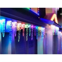 App 24-Light LED Multi-Color Icicle Light