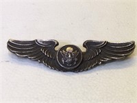Sterling Silver US Air Force Wings Pin - 2 in