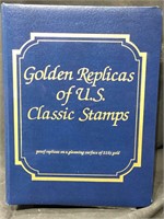 Golden Replicas of US Stamps Album - mostly
