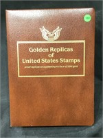 Golden Replica US Stamp Album - Mostly Complete