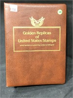 Golden Replica US Stamp Album - Partially