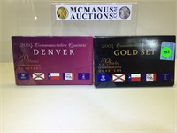 2004 State Quarter Sets - Gold-Plated and Denver