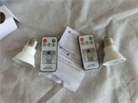 2 pk remote controlled spotlights