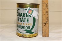 Quakerstate Oil Tin