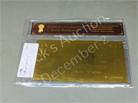 U.K  20 pound gold foil note
