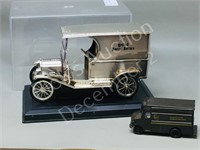 UPS model antique truck & modern toy van
