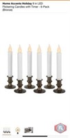 Flickering candles 9in. LED 20 sets (6pack/set)