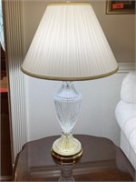 2PC GLASS TABLE LAMPS