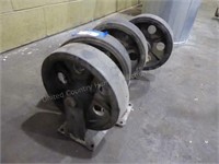 4 heavy duty casters