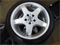 Four 17" rims & tires from early 2000s Mercedes C