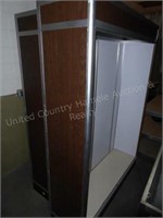 Two 5' wide x 7' tall display cases