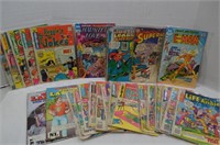 Vintage Comic Books w/Plastic-Archie,Superman&more