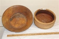 2 - Wooden Bowls