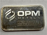 1 oz OPM Silver Bar