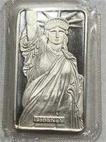 1 oz. Statue of Liberty Design Silver Bar