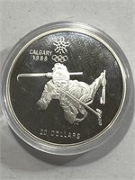 1988 Calgary Olympics Proof 1 oz Coin
